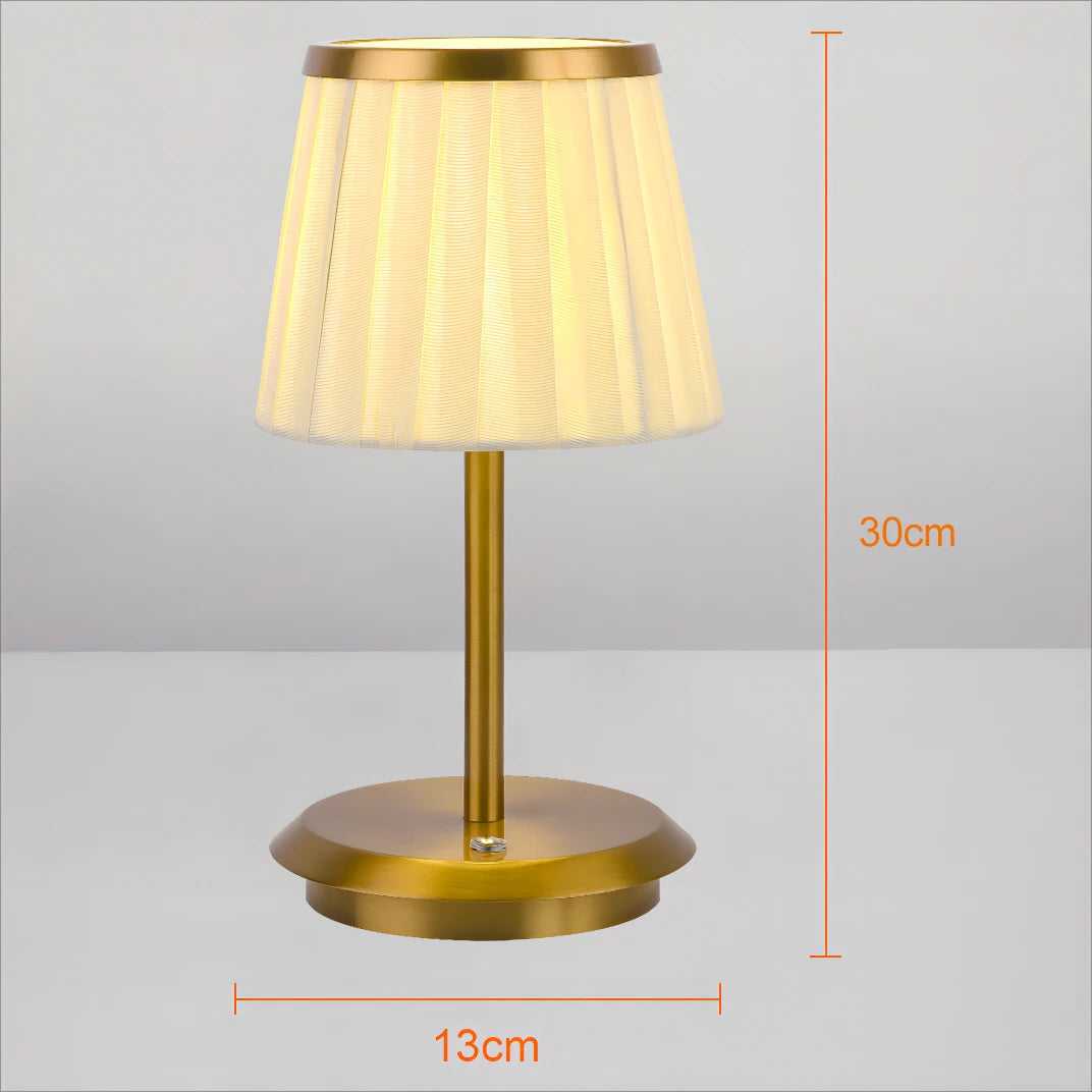 Pleated LED Table Lamp | USB Atmosphere Light for Restaurant, Bar, Coffee Shop - Bedroom Decorative Art Lighting